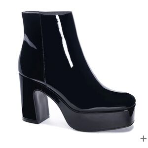 Chinese Laundry Parkside Platform Patent Bootie Size 6.5